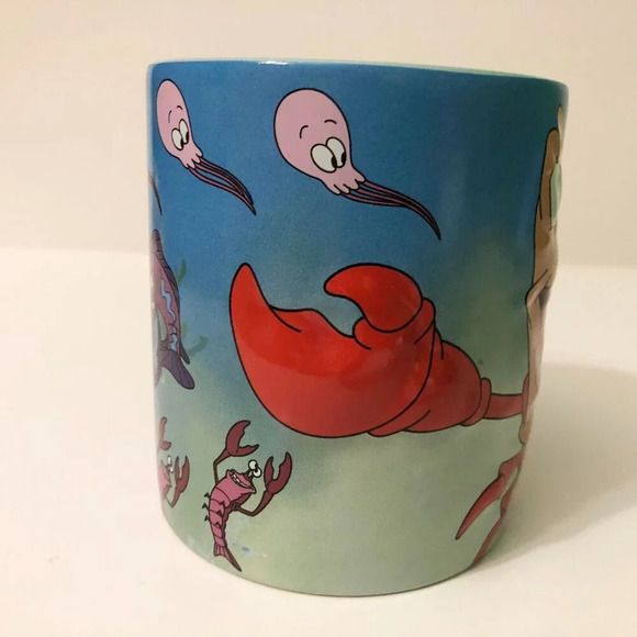 Disneys The  Little Mermaid Sebastian and Sea Creatures Coffee Mug Cup - Picture 12 of 13